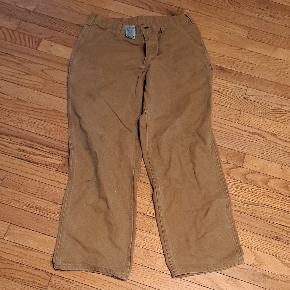Carhartt Men's Khaki Work Pants 36x32